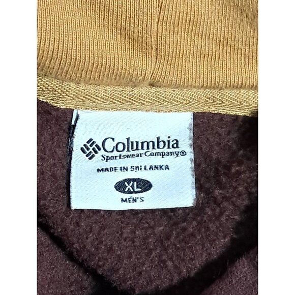 Columbia Womens XL Maroon Hooded Sweatshirt With Pockets - Picture 3 of 10